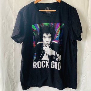 Jimmy Hendrix Fun Graphic Short Sleeve Tee Shirt